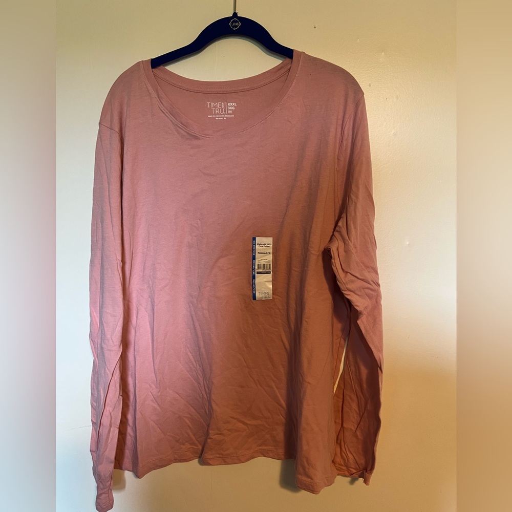 Time and Tru Pink Crew Neck Top